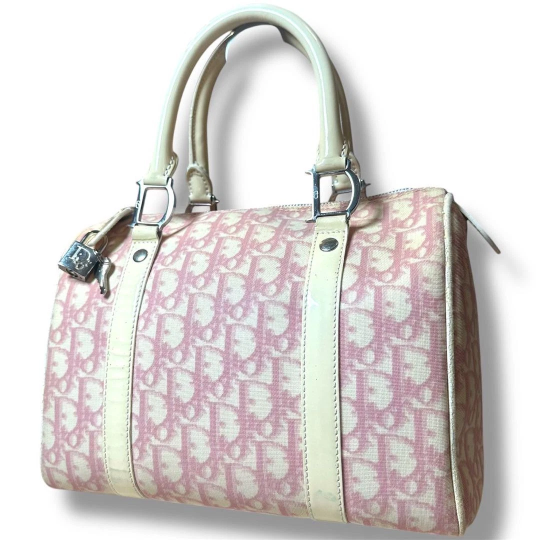 Christian Dior Mini sac Boston trotteur D quincaillerie rose