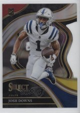 2023 Panini Select Club Level Red & Yellow Prizm Die-Cut Josh Downs #251 1r05