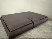 ANTIQUE TRAVELING WRITING DESK w/ 1908 Franklin Co. CHI Calendar & 1908 Document