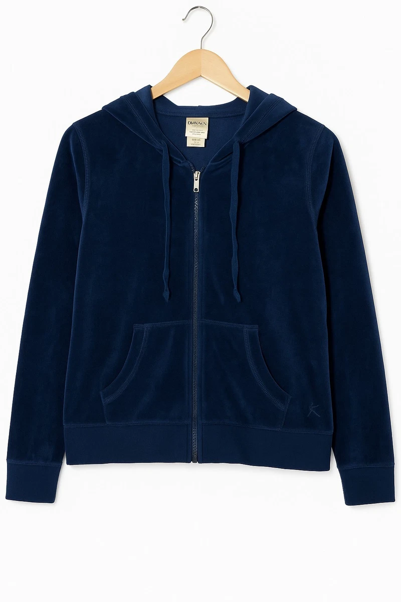 Danskin Now Solid Blue Zip Up Hoodie Size 2X (Plus) - 52% off