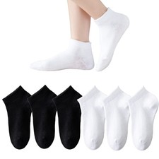 6 Pack Boys Girls Low Cut Cotton Socks Seamless School Kids Soft Casual