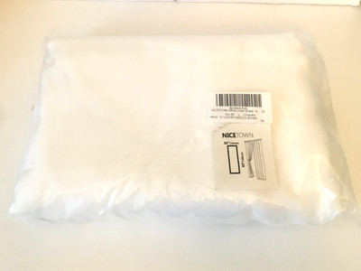 Nicetown White Linen Texture 52 x 63 Inch Pack Of 2 Panels