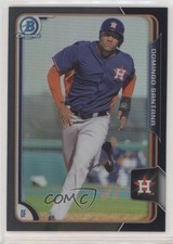 2015 Bowman Chrome Prospects Asia Exclusive Black Refractor Domingo Santana 2f9