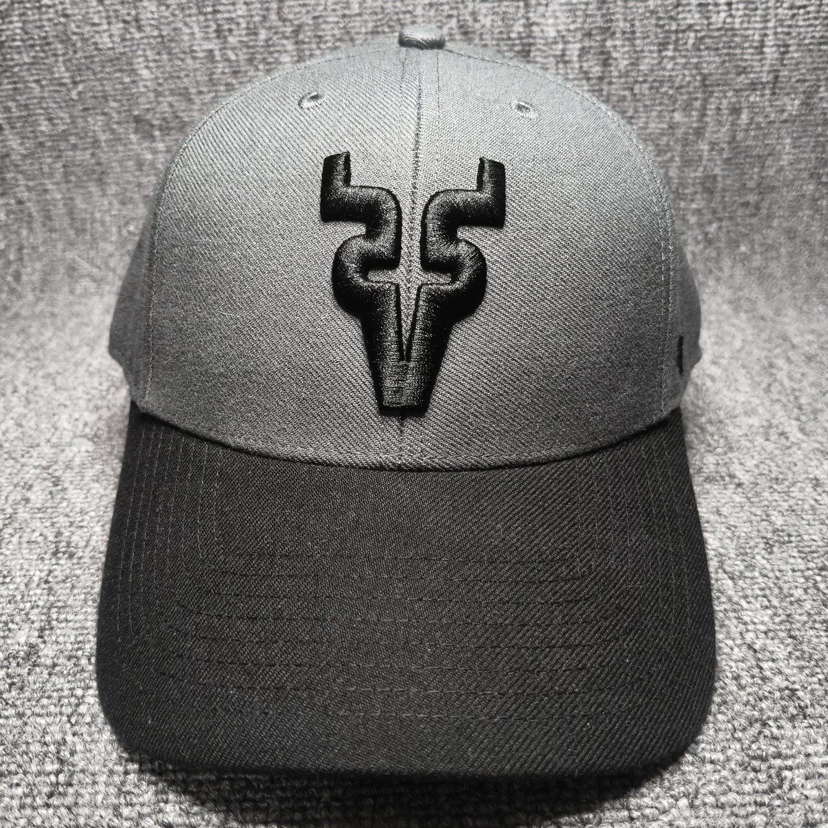 '47 Brand Gray Black Strapback Baseball Cap OSFA Curved Brim Hat