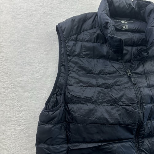 Uniqlo Ultra Light Down Puffer Vest Mens Medium Navy Packable Water Repellent - Picture 17 of 20
