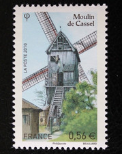 Timbre - FRANCE - Moulin de CASSEL - YT4486 (issu de feuillet) - Neuf ** - 2010