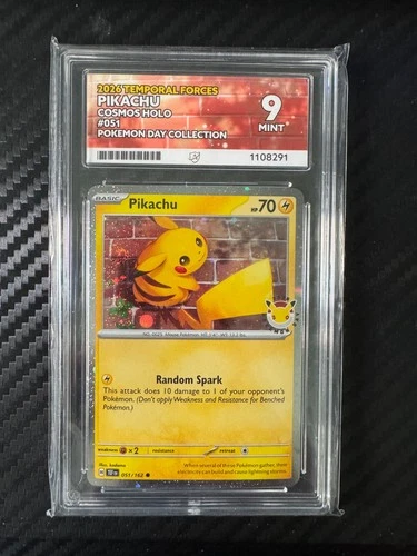 2026 Pikachu 051/162 Cosmos Holo Pokemon Day ACE 9