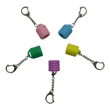 Lip Gloss with Keychain Caps Convenient Makeup Tool Accessories Bag Attachment