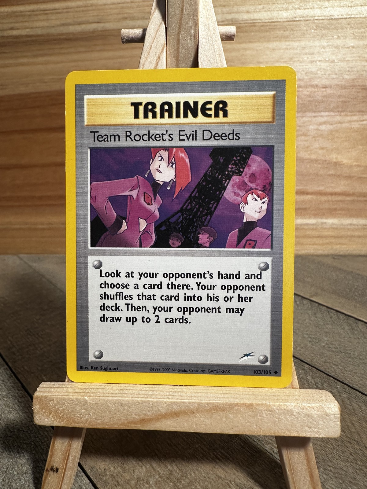 Pokemon Neo Destiny Uncommon Team Rocket's Evil Deeds #103/105 Lightly played