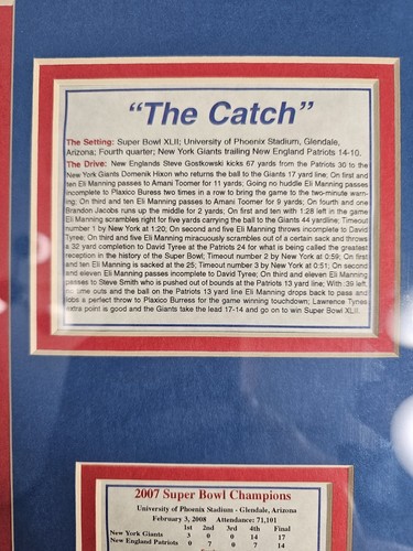 "David Tyree The Catch" Framed Photo Collage, 11 x 14 - Picture 4 of 8