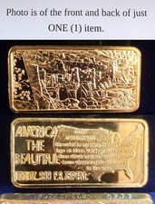 Hamilton Mint Cliff Dwellings 24k EGP 1 Troy Oz .999 Fine Silver Bar 95.00 per troy oz