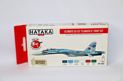 HATAKA HOBBY HTK-AS83 ULTIMATE SU-33 ''FLANKER -D'' PAINT SET   (6 X 17ml)