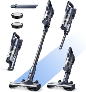 MIUZZY M243 Akku Staubsauger 30000Pa Kabellos 50Min Leicht Tierhaare Teppich