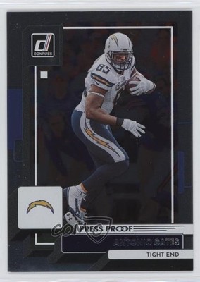 2022 Panini Donruss Press Proof Silver 56/100 Antonio Gates #300 HOF 0l8y