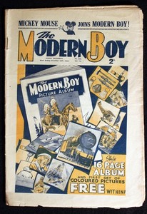 Walt Disney 1933 Vintage Mickey Mouse UK "Modern Boy" Magazine Comic TANGLEFOOT
