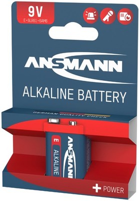 ANSMANN Alkaline 'RED' Batterie, 9V E-Block
