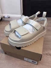 UGG Golden Glow Sea Salt Sandals Size 6 Brand New with Box