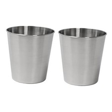 HPM1113C-SET2 Nolan Modern Classic Smooth Steel 2 Gal Set of 2 Brushed Steel