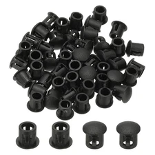 Plastic Hole Plugs, 99 Pcs 1/5"(5mm) Round Plastic Hole Caps, Black