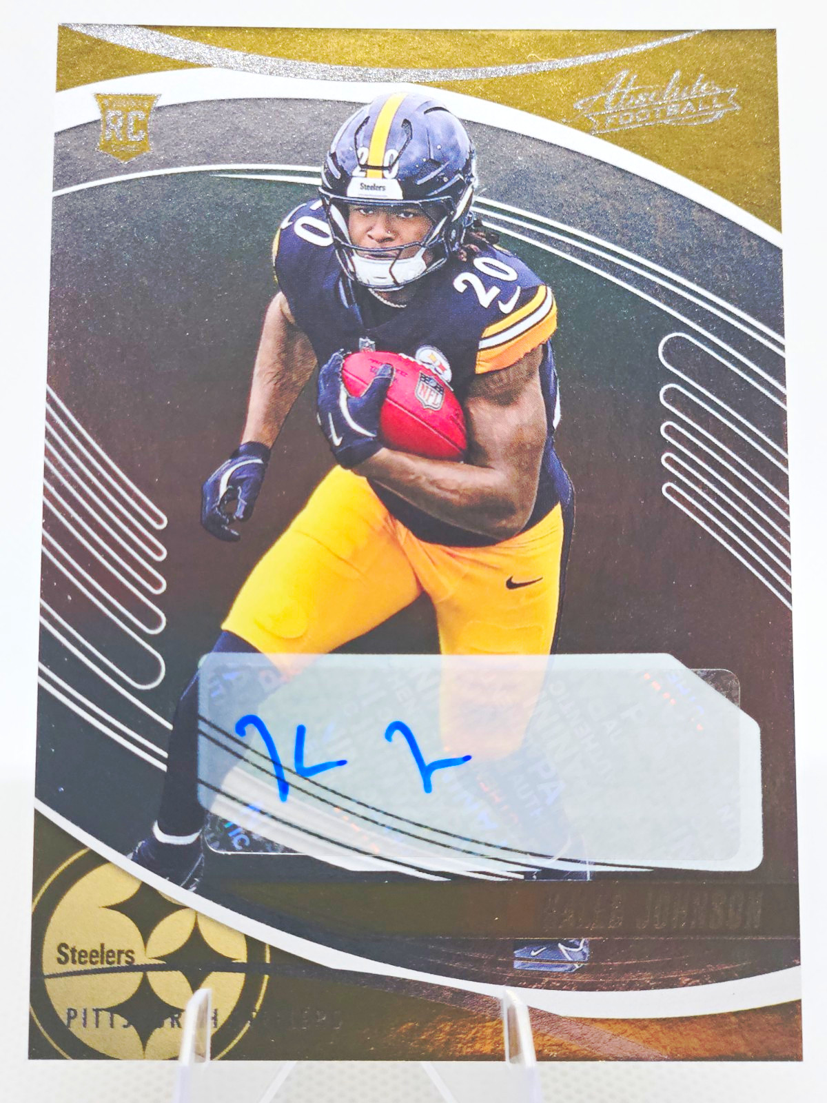 2025 Panini Absolute Rookies Signatures Kaleb Johnson Steelers #148 RC Auto
