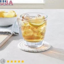 Stackable Handblown Drinking Glasses Set Durable Elegant Barware Beverage Cups