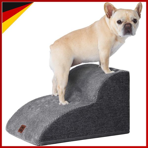Hundetreppe 30Cm Rutschfest 2 Stufen Grau FüR Kleine Hunde Sofa Bett-image