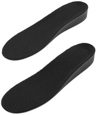 Men Height Increase Insole Full Length Breathable 1 Count Pack of 1 , Black