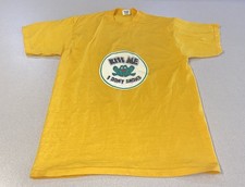 Vintage Yellow Kiss Me I Don t Smoke Frog Shirt DownerWear Youth XL 17x26