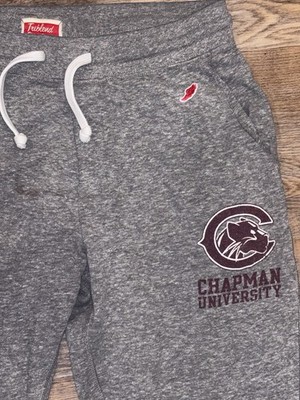 Vintage Style Chapman University Sweatpants Mens Large Gray Joggers College Logo