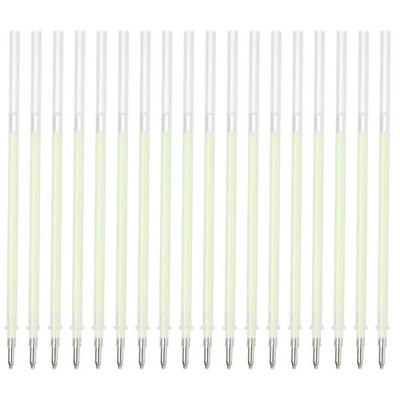 Quick Dry Glue Pen Refill, Green Ballpoint Roller Glue for Crafting, 18 Pcs