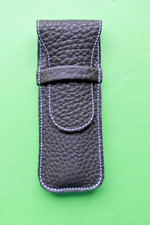 Stifte Etui aus Leder  15 x 6 cm  in  dunkelbraun jenarbt