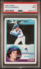 1983 Topps - Ryne Sandberg #83 (RC) PSA 9 Mint Chicago Cubs HOF