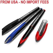 Uni-Ball AIR Micro - 0.5mm Fine Rollerball - Pack of 3 - Black, Blue, and Red -