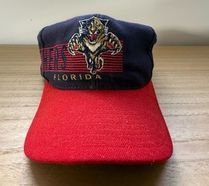 Vintage 90’s The Game Florida Panthers Snapback Hat Wraparound Cap NHL Wool