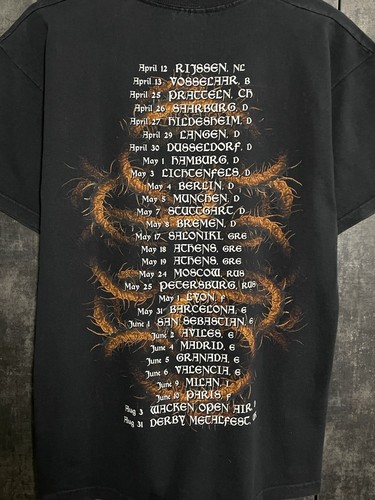 Camiseta De Colección 2002 Blind Guardian Tour Banda de Rock Metal Death Negra L Calavera - Imagen 8 de 12