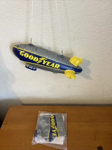 Mini 12” Goodyear inflatable blimp in sealed package. Hangable New In Package