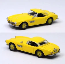 EY GFCC 1:64 Yellow 1957 507 Hard Top Classic Sport Model Diecast Display Car 