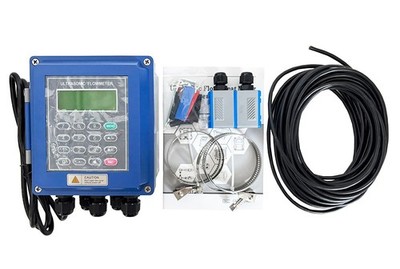 DN25mm-100mm Ultrasonic Liquid Flow Meter Digital Ultrasonic Flowmeter with TS-2