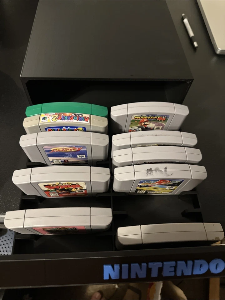 Nintendo N64 Game Storage Case 18 Cartridge Holder Case Box Drawer 3D Print. - Image 3 of 3