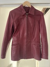 VINTAGE Blood Red Julian K Leather Jacket Nicely Worn