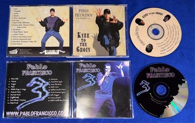 (2) OOP Pablo Francisco (Comedy) CD Knee to Groin/3 Stand-Up SIGNED/AUTOGRAPHED