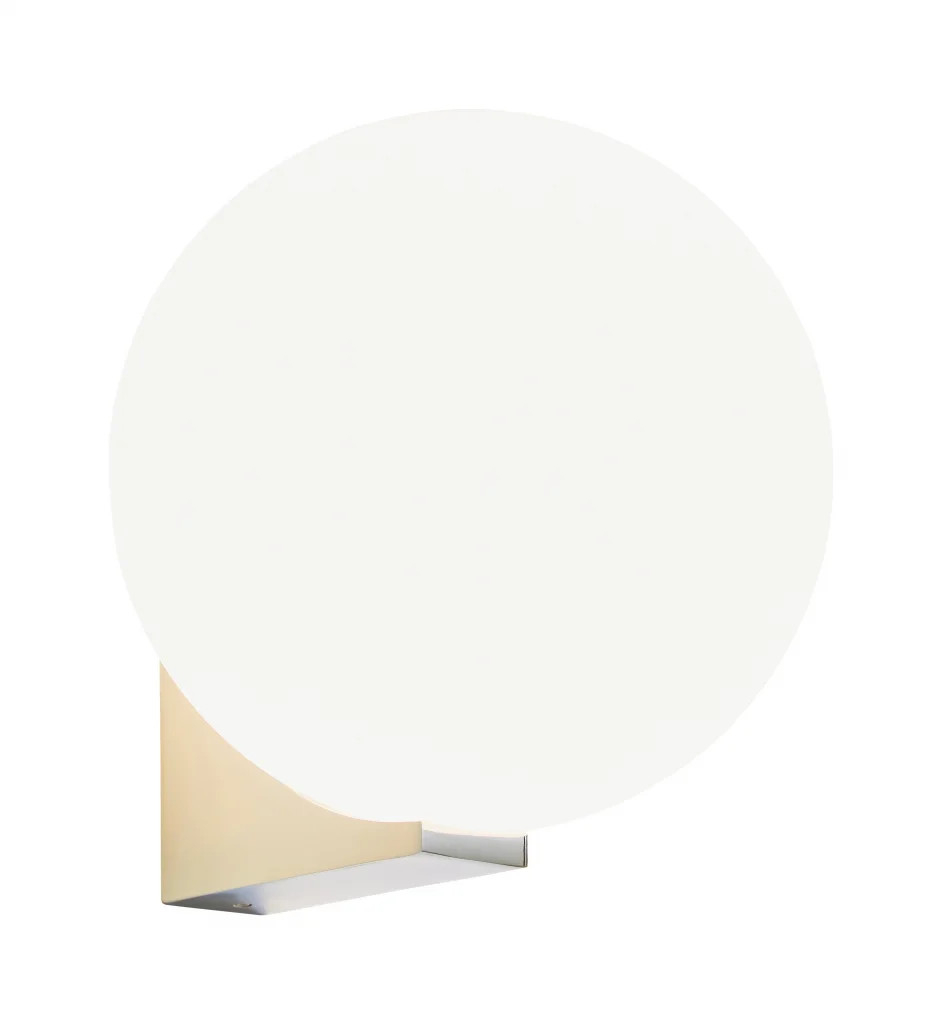 Bathroom Light Silver Thiva Wall Chrome Opal Glass IP44 Spa SPA-38576-CHR