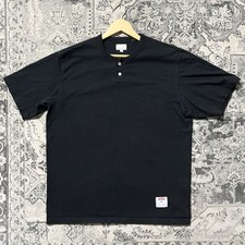 Supreme 2-Tone S/S Henley Baseball Shirt FW17 Embroidered Tee Size XL