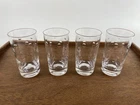 Vintage Etched Polka DOT by Anchor Hocking Highball Glasses Circa 1961 FOUR