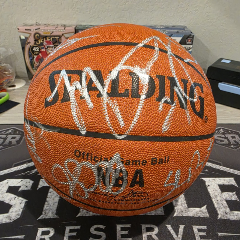 Toronto Raptors Team-Signed Spalding Basketball: Season 96-97 & 97-98 McGrady