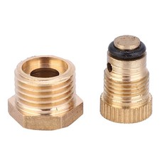 5Pcs Water Drain Valve Round Brass Kits Air Compressor Accessories G1/4