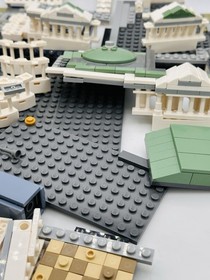 LEGO 21030 U.S. Capitol Architecture Partial Set w/ Name Tile Dome Columns Base