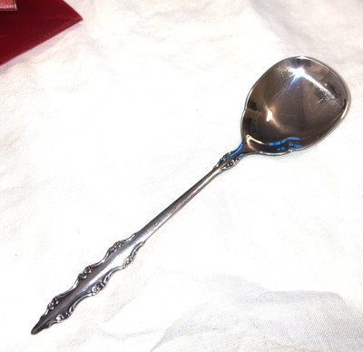 International Deep Silver Sugar Spoon Vintage  Empress