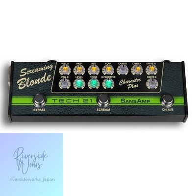 TECH21 SansAmp CHARACTER PLUS Screaming Blonde Overdrive Pedal