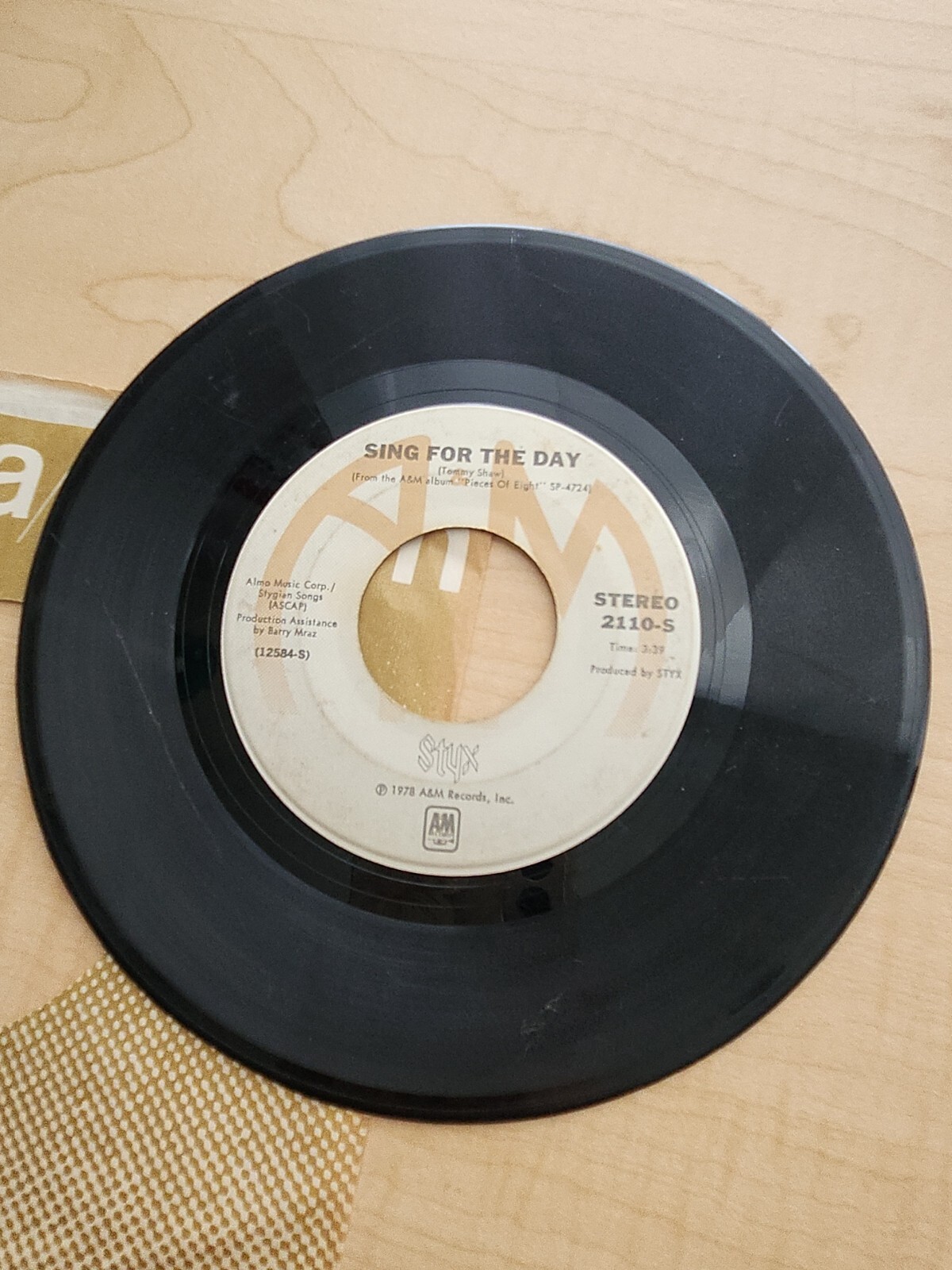Vintage -1978 Vinyl 45 RPM -